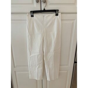 MOTTO White Cropped Pants Women Size 10 Made in Australia‎ Career Casual